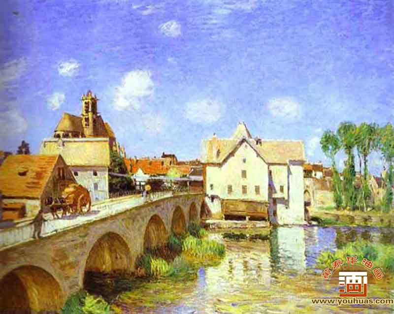 ĪThe Bridge at Moret_׵¡˹RͮƷp